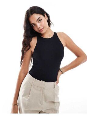 Commando Butter Crewneck Tank Top Bodysuit Women's Underwear Black : LG (12-14),
